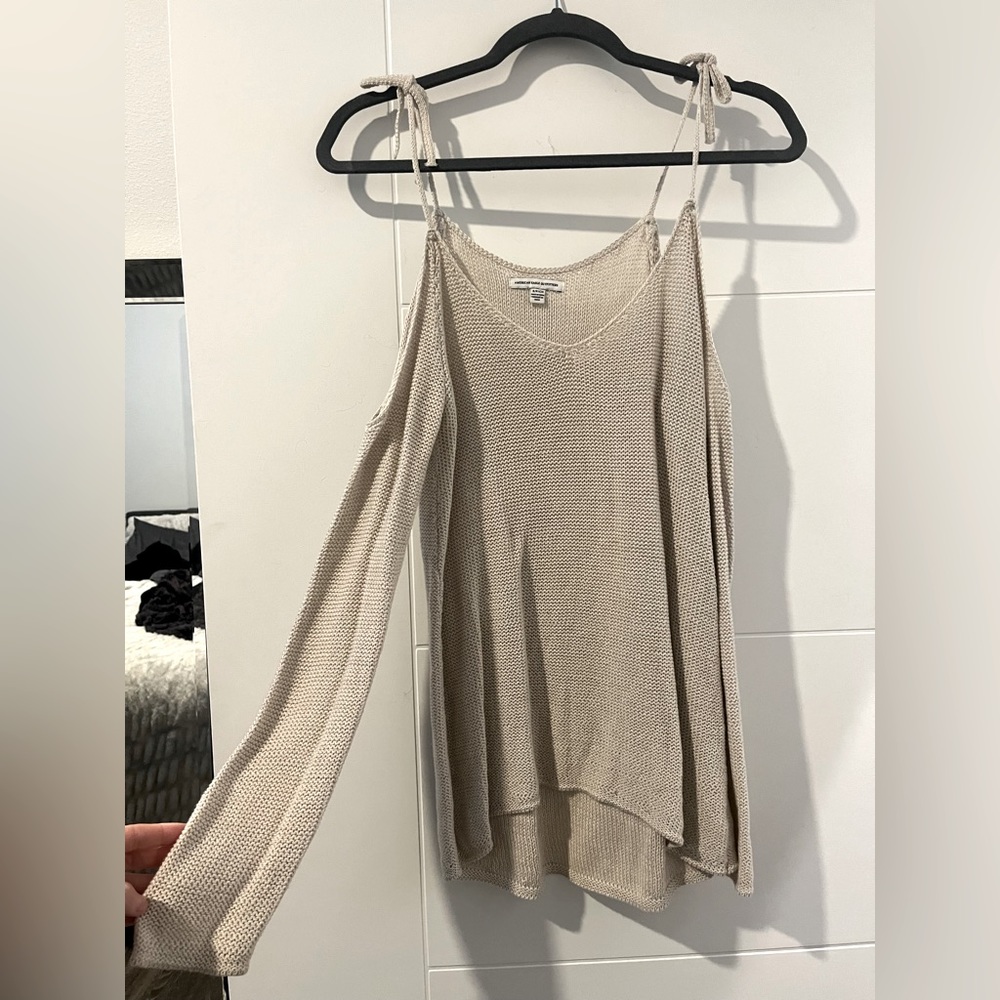 American Eagle open shoulder sweater